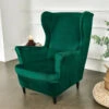 Housse De Fauteuil Crapaud Velours Vert Forêt -Housse Moderne Magasin housse de fauteuil crapaud velours vert housse moderne