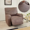 Housse De Fauteuil Relax En Similicuir Marron
