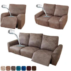 Housse De Fauteuil Relax En Similicuir Marron 4 Housse De Fauteuil Relax En Similicuir Marron -Housse Moderne Magasin housse de fauteuil relax 2 places housse moderne 3