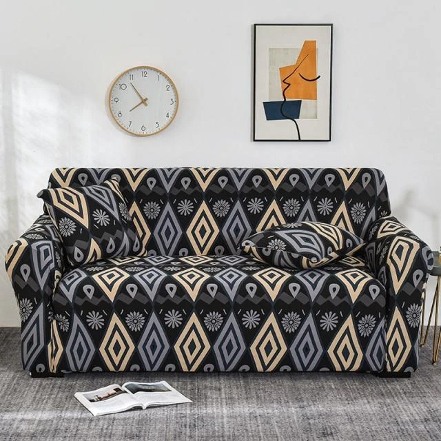 Housse de Canapé Illusion Housse De Canapé Illusion -Housse Moderne Magasin housse de sofa 3 places housse moderne