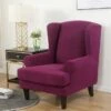 Housse Pour Fauteuil Crapaud Jacquard Magenta