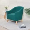 Housse Pour Fauteuil Cabriolet Jacquard Turquoise -Housse Moderne Magasin housse fauteuil cabriolet housse moderne