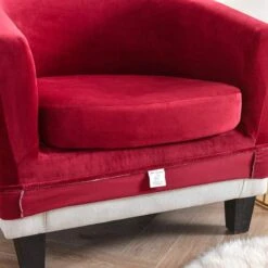 Housse Pour Fauteuil Cabriolet Rouge Velours 6 Housse Pour Fauteuil Cabriolet Rouge Velours -Housse Moderne Magasin housse fauteuil conforama housse moderne 5