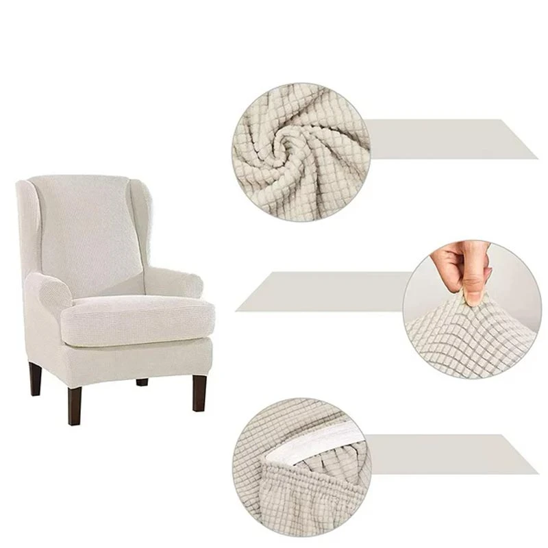Housse Pour Fauteuil Crapaud Jacquard Blanc Housse Pour Fauteuil Crapaud Jacquard Blanc -Housse Moderne Magasin housse fauteuil crapaud ancien housse moderne 2