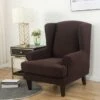 Housse Pour Fauteuil Crapaud Jacquard Marron 1 Housse Pour Fauteuil Crapaud Jacquard Marron -Housse Moderne Magasin housse fauteuil crapaud ikea housse moderne