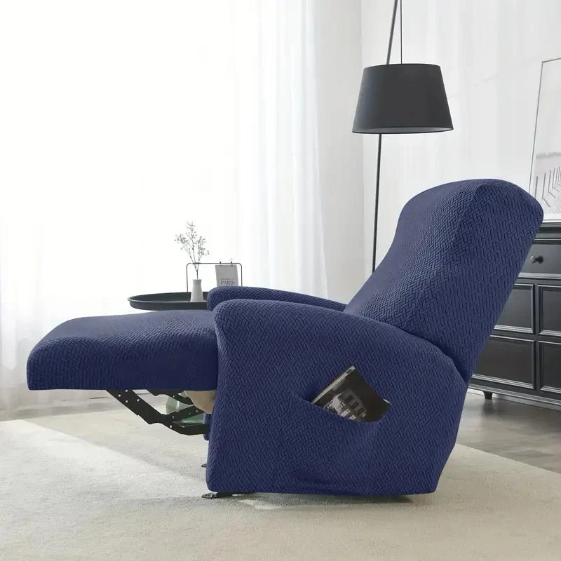 Housse de Fauteuil Relax Bleu Marine Housse De Fauteuil Relax Bleu Marine -Housse Moderne Magasin housse fauteuil relax avec repose pied housse moderne 1