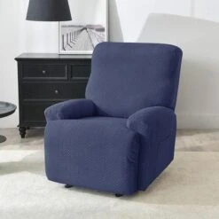 Housse De Fauteuil Relax Bleu Marine