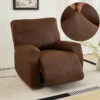 Housse De Fauteuil Relax En Similicuir Marron Foncé -Housse Moderne Magasin housse fauteuil relax stressless housse moderne