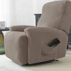 Housse De Fauteuil Relax Kaki -Housse Moderne Magasin housse fauteuil relaxation extensible housse moderne 3