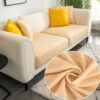 Housse Pour Coussin D'Assise De Canapé Jaune Clair