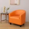 Housse De Fauteuil Cabriolet En Cuir PU Orange