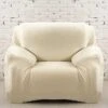 Housse Pour Fauteuil Club Velours Crème