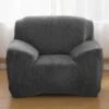 Housse Pour Fauteuil Club Velours Gris Anthracite -Housse Moderne Magasin housse pour fauteuil club gris anthracite housse moderne