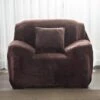 Housse Pour Fauteuil Club Velours Marron 2 Housse Pour Fauteuil Club Velours Marron -Housse Moderne Magasin housse pour fauteuil club marron housse moderne