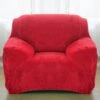 Housse Pour Fauteuil Club Velours Rouge