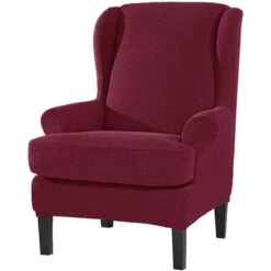 Housse Pour Fauteuil Crapaud Jacquard Bordeaux -Housse Moderne Magasin housse pour fauteuil crapaud ancien housse modrne 7