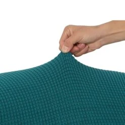 Housse Pour Fauteuil Crapaud Jacquard Bleu Canard 5 Housse Pour Fauteuil Crapaud Jacquard Bleu Canard -Housse Moderne Magasin housse pour fauteuil crapaud housse moderne 6