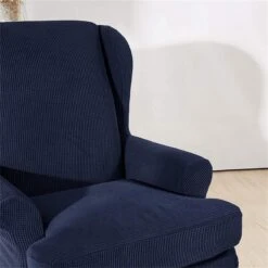 Housse Pour Fauteuil Crapaud Jacquard Bleu Marine 4 Housse Pour Fauteuil Crapaud Jacquard Bleu Marine -Housse Moderne Magasin housse pour fauteuil crapaud ikea housse moderne 2