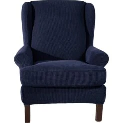 Housse Pour Fauteuil Crapaud Jacquard Bleu Marine 6 Housse Pour Fauteuil Crapaud Jacquard Bleu Marine -Housse Moderne Magasin housse pour fauteuil crapaud ikea housse moderne 3