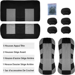 Housse Pour Siège Auto Noir Et Gris -Housse Moderne Magasin housse pour siege auto housse moderne 7
