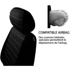 Housse Pour Siège De Voiture Noir Et Gris -Housse Moderne Magasin housse pour siege voiture housse moderne 3