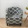 Housse Pour Fauteuil Cabriolet Mosaïque Gris Clair 2 Housse Pour Fauteuil Cabriolet Mosaïque Gris Clair -Housse Moderne Magasin housse protection fauteuil housse moderne