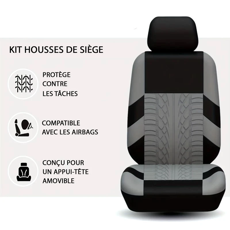 Housse Protection Siège Voiture Noir et Rouge Housse Protection Siège Voiture Noir Et Rouge -Housse Moderne Magasin housse protection siege voiture housse moderne 6