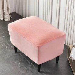 Housse De Fauteuil Crapaud Velours Rose 7 Housse De Fauteuil Crapaud Velours Rose -Housse Moderne Magasin housse repose pied velours rose housse moderne