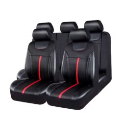Housse De Siège Auto Universelle Noir Et Rouge