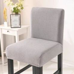 Housse Tabouret De Bar Gris