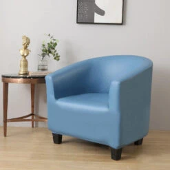 Housse De Fauteuil Cabriolet En Cuir PU Bleu Ciel 4 Housse De Fauteuil Cabriolet En Cuir PU Bleu Ciel -Housse Moderne Magasin housses fauteuils cabriolet housse moderne 2