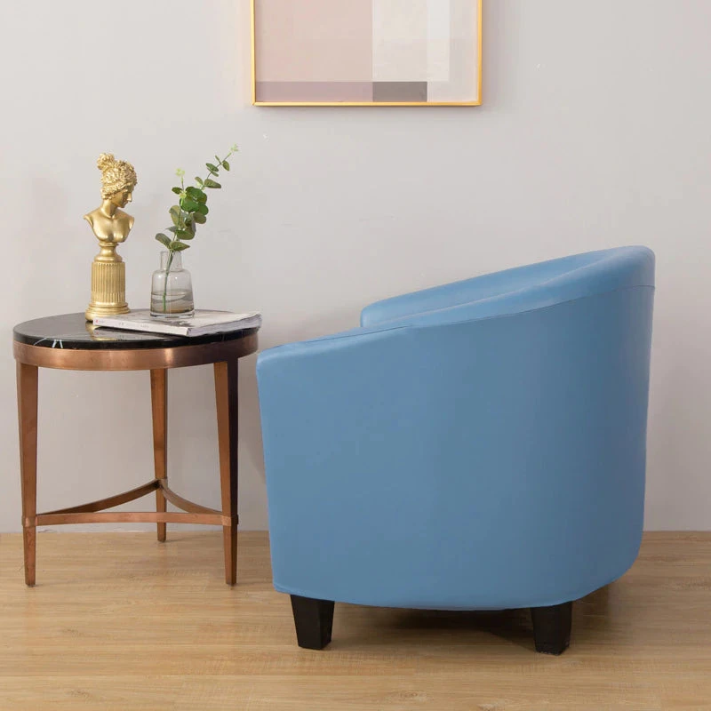 Housse de Fauteuil Cabriolet En Cuir PU Bleu Ciel Housse De Fauteuil Cabriolet En Cuir PU Bleu Ciel -Housse Moderne Magasin housses fauteuils cabriolet housse moderne 3