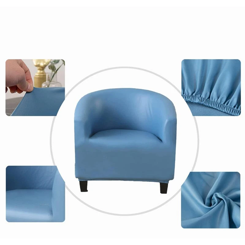 Housse de Fauteuil Cabriolet En Cuir PU Bleu Ciel Housse De Fauteuil Cabriolet En Cuir PU Bleu Ciel -Housse Moderne Magasin housses fauteuils cabriolet housse moderne 8