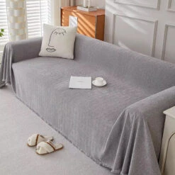 Jeté De Canapé Gris Clair