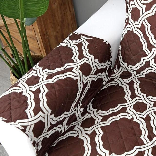 Protège Canapé Mosaïque Marron Protège Canapé Mosaïque Marron -Housse Moderne Magasin protege canape 3 places housse moderne 2