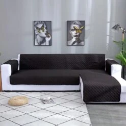 Protège Canapé D'Angle Noir -Housse Moderne Magasin protege canape dangle housse moderne 6