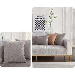 Protège Canapé Milo Gris Clair -Housse Moderne Magasin protege tete pour canape housse moderne 5