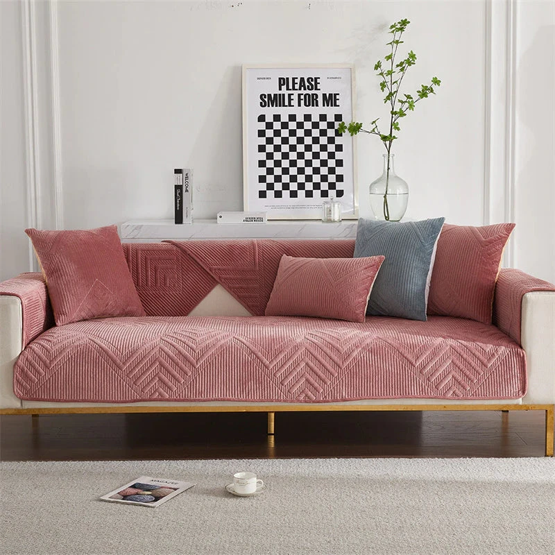 Protège Canapé Milo Rose Protège Canapé Milo Rose -Housse Moderne Magasin recouvre canape housse moderne