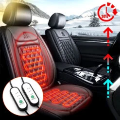 Siège Chauffant Pour Voiture Marron -Housse Moderne Magasin siege chauffant voiture housse moderne 8